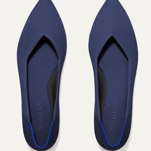 Rothy's The Point Dark Royal Blue  Size 7 - Picture 6 of 10